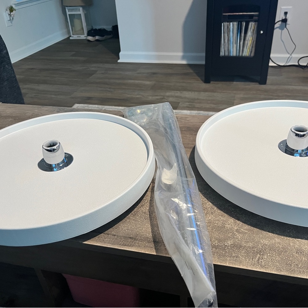Rev-A-Shelf 6012-28-11-52 28 Inch Polymer Full Circle 2 Shelf Lazy Susan, White